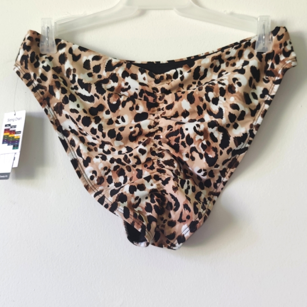 NWT Printed Ruched Back Low Rise Bottom.. - Picture 7 of 7